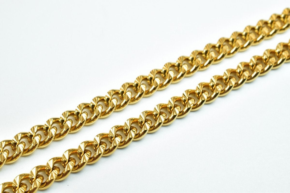 Gold filled EP chain 18kt gold filled size 17.25" long 4.5mm width 2mm thickness for jewelry making item #cg357 jewelry ma...