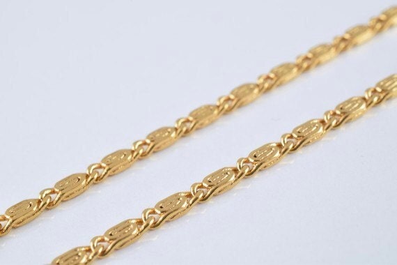 18k gold filled chain 16.5" inch square cg52 jewelry making supplies - detail image 3