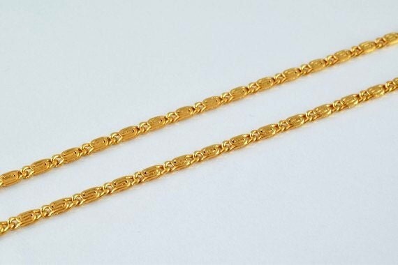 18k gold filled chain 16.5" inch square cg52 jewelry making supplies