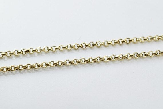 Antique gold filled chain 21.50" inch gold filled for gold filled jewelry making item#789222022761 jewelry making supplies...