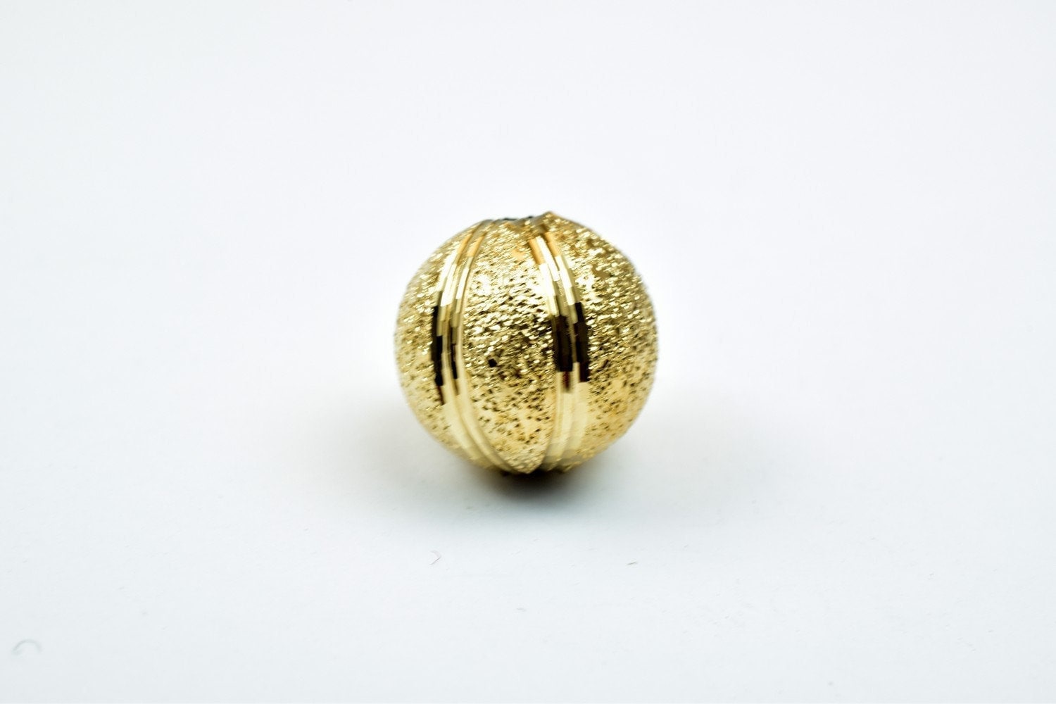 18k Gold Filled Alternative Stardust Watermelon Beads, Diamond Cut Round (8mm & 10mm, Electroplated , Jewelry Making)