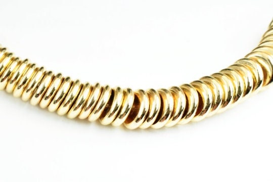 Rondel Spacer Beads: Tarnish Resistant Gold, Seamless Plain Roundels | 4mm-10mm, Warm Gold Tone, Jewelry Accents