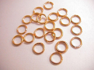 5mm open jump ring as as gold filled* tarnish resistant 21 gauge  thickness 0.71mm gf7004 jewelry making supplies
