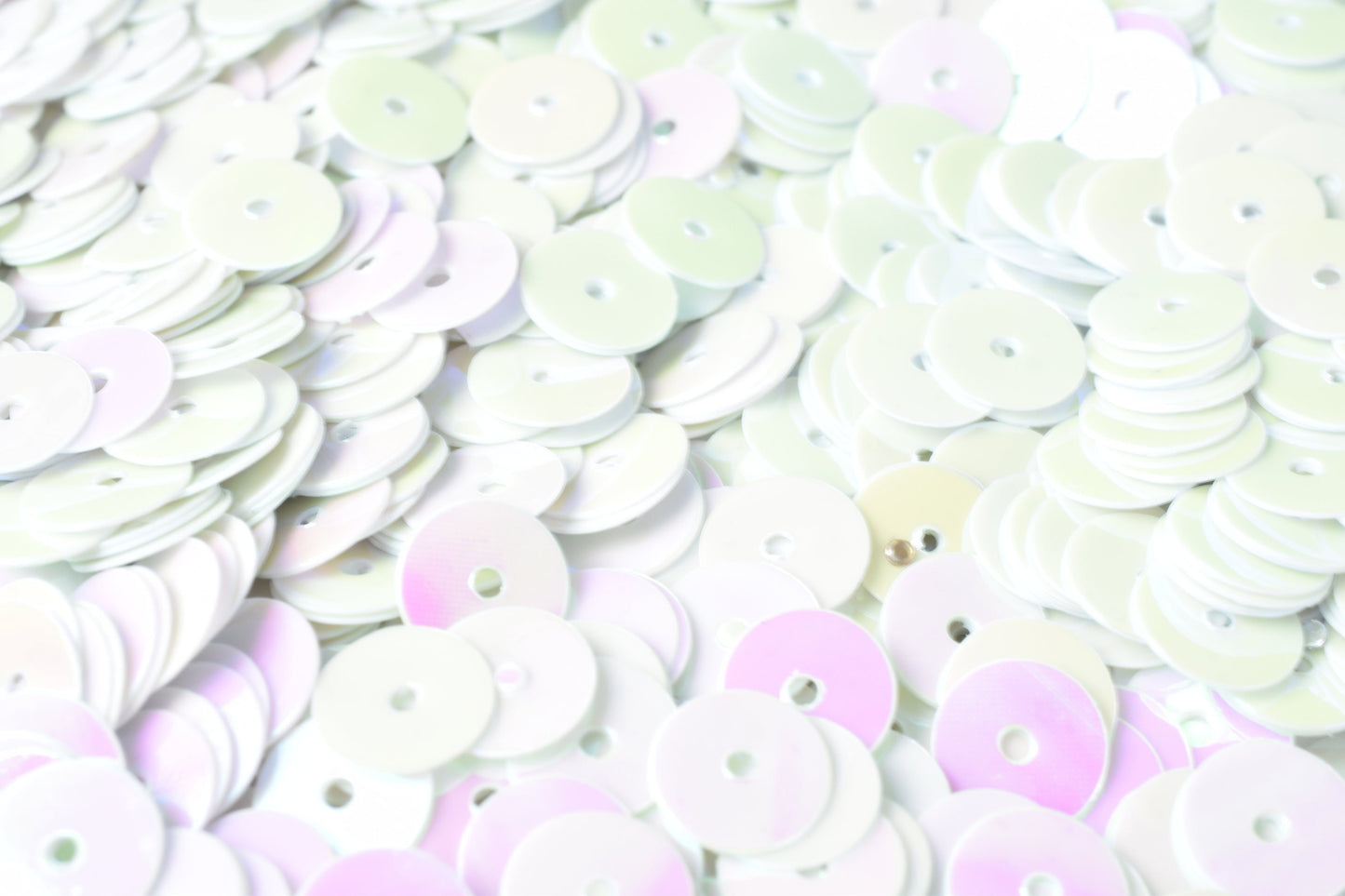 3/4/6mm white iridescent flat sequins sparkle round sequins/loose paillettes, wholesale sequins multi color, sequin appare...