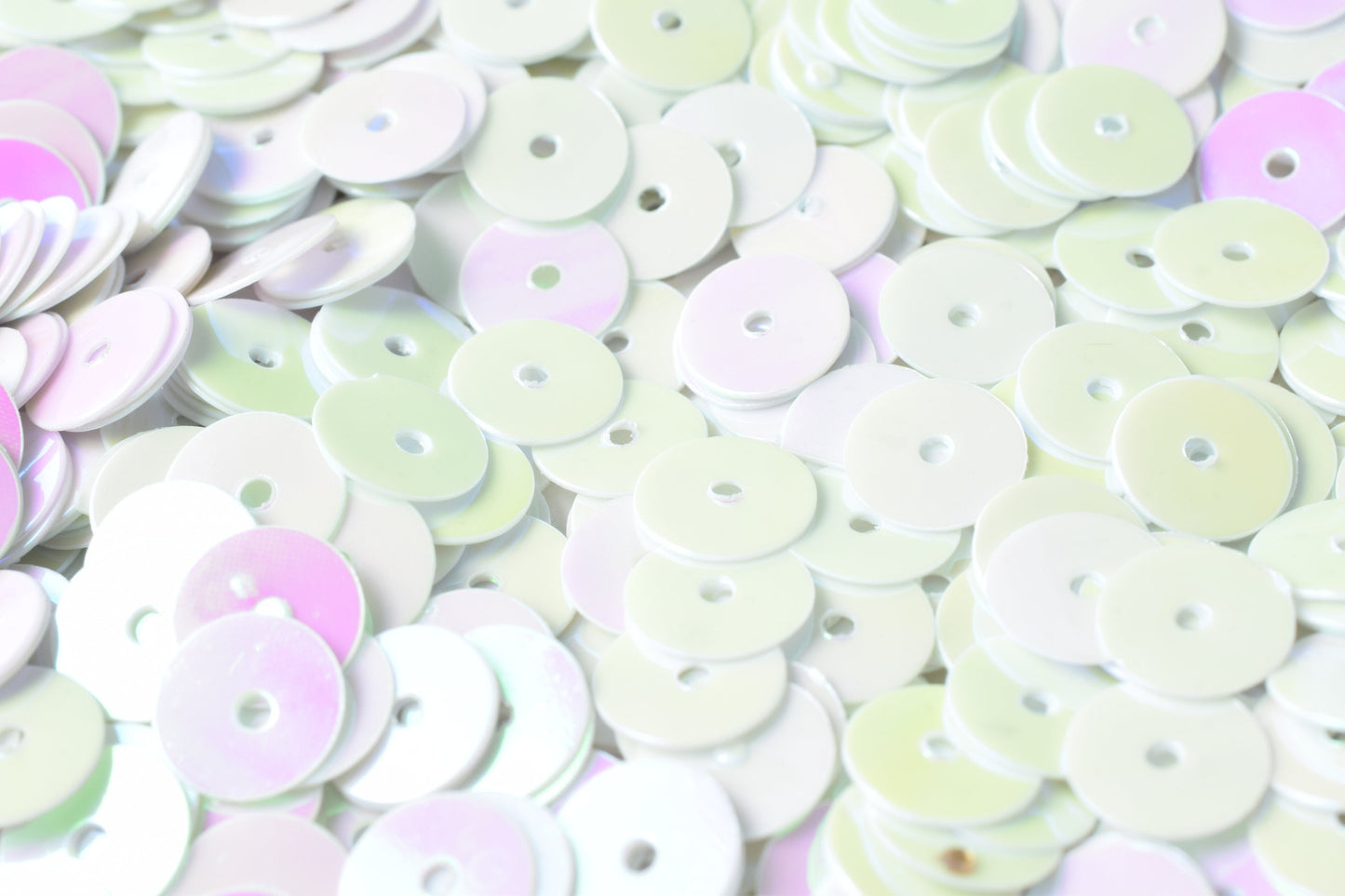 3/4/6mm white iridescent flat sequins sparkle round sequins/loose paillettes, wholesale sequins multi color, sequin appare...