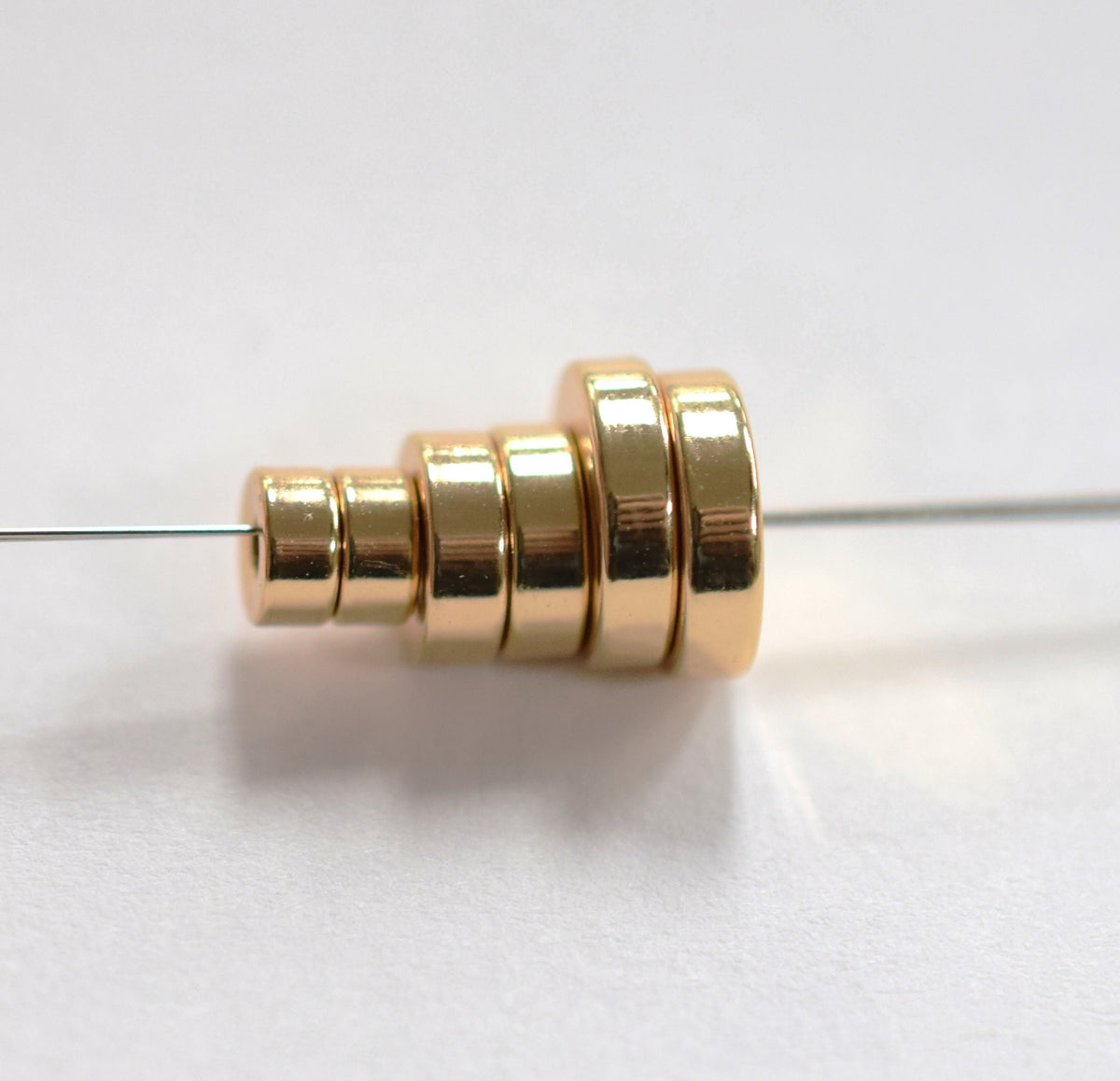 Gold Filled Look, EP Rondel Spacer Beads   Plain Seamless Roundel in 4mm 6mm 8mm 10mm  Round,Flat,Thin jewelry making supp...