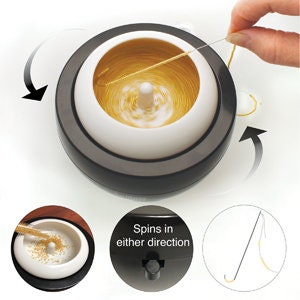 Spin and String Power Bead Spinner Beadsmith  Basic elements Automatic seed bead spinner Motorized electric Bead Spinner j...