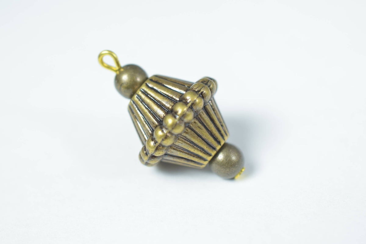 16mm Textured Bead Connector with eyepin/Faceted Plastic Bead Earring Connector Finding, Beads, 100 PCs/Earring Findings/c...