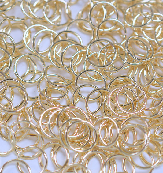 EP Open Jump Ring: Gold Filled Alternative - 18 Gauge, Base, Tarnish Resistant Jewelry Findings for Crafting