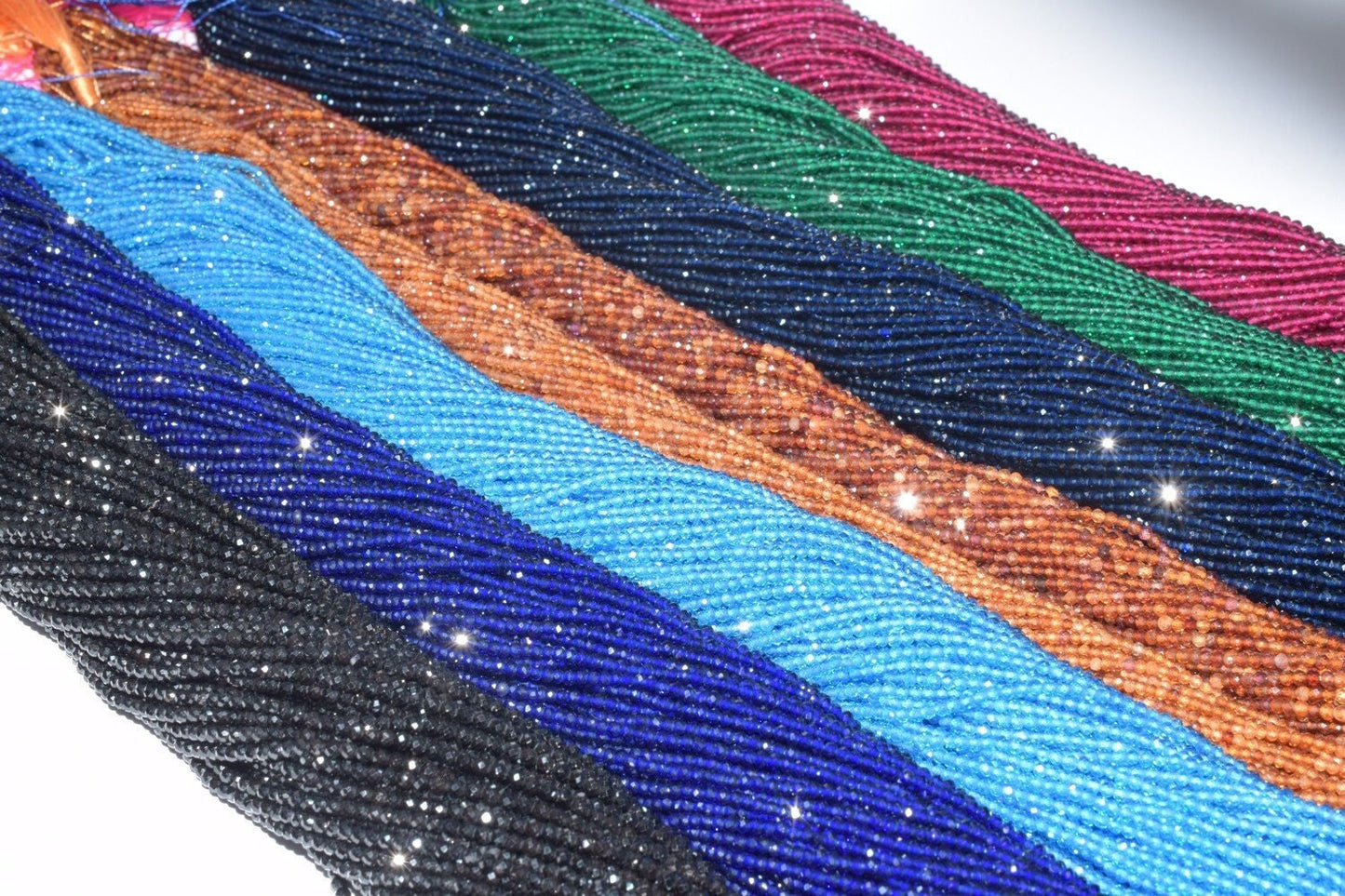 CZ Cubic Zirconia Micro Faceted Rondelle Beads Size 2mm/2.5mm/3mm Zircon Beads For Jewelry Making jewelry making supplies