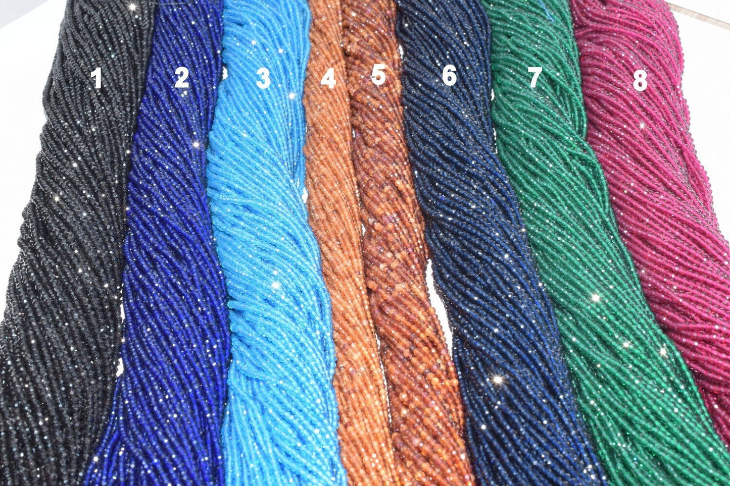 CZ Cubic Zirconia Micro Faceted Rondelle Beads Size 2mm/2.5mm/3mm Zircon Beads For Jewelry Making jewelry making supplies...