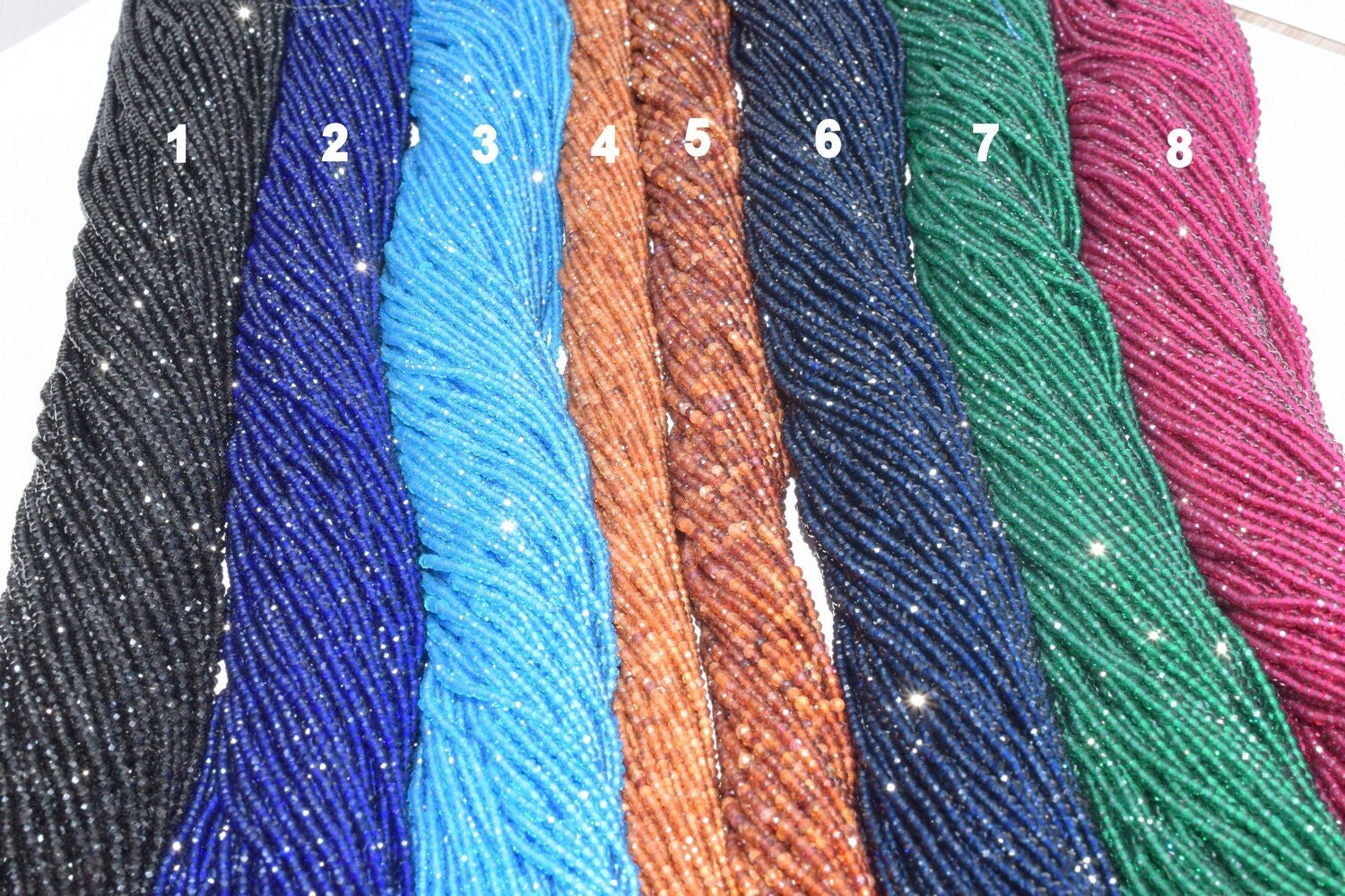 CZ Cubic Zirconia Micro Faceted Rondelle Beads Size 2mm/2.5mm/3mm Zircon Beads For Jewelry Making jewelry making supplies...