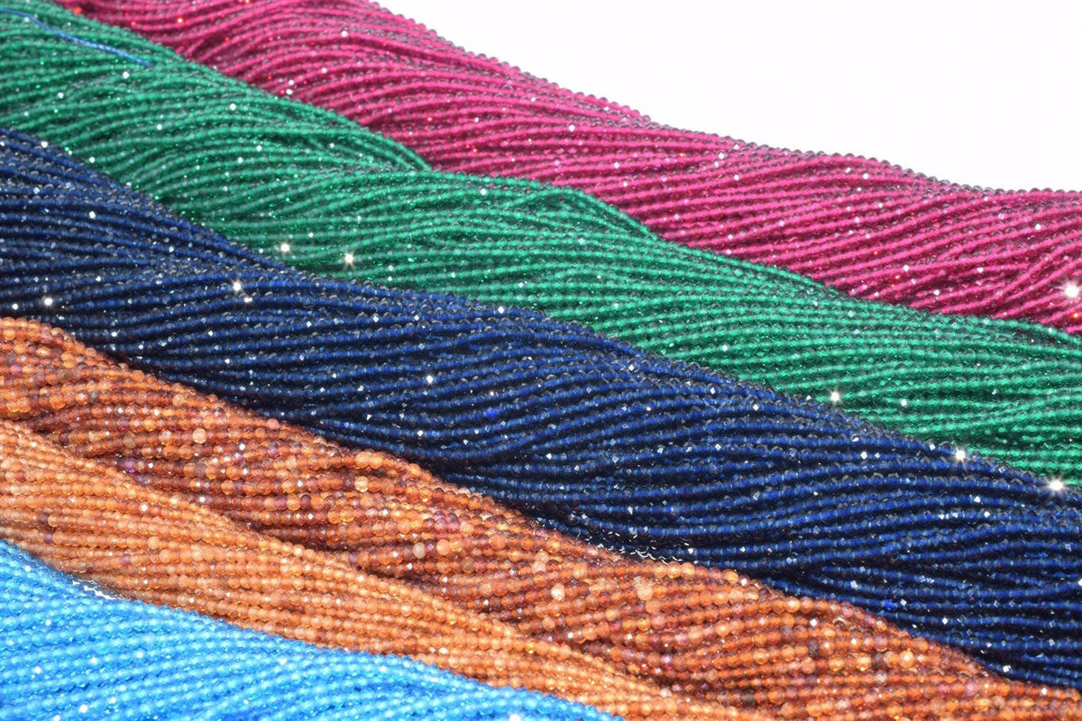 CZ Cubic Zirconia Micro Faceted Rondelle Beads Size 2mm/2.5mm/3mm Zircon Beads For Jewelry Making jewelry making supplies...
