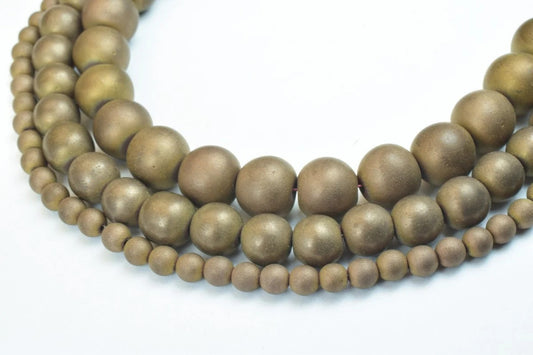 hematite matte coffee bronze gemstone round stone beads 4 mm 4 5 mm 6 mm 8 mm 10 mm 12 mm natural healing stone chakra sto...