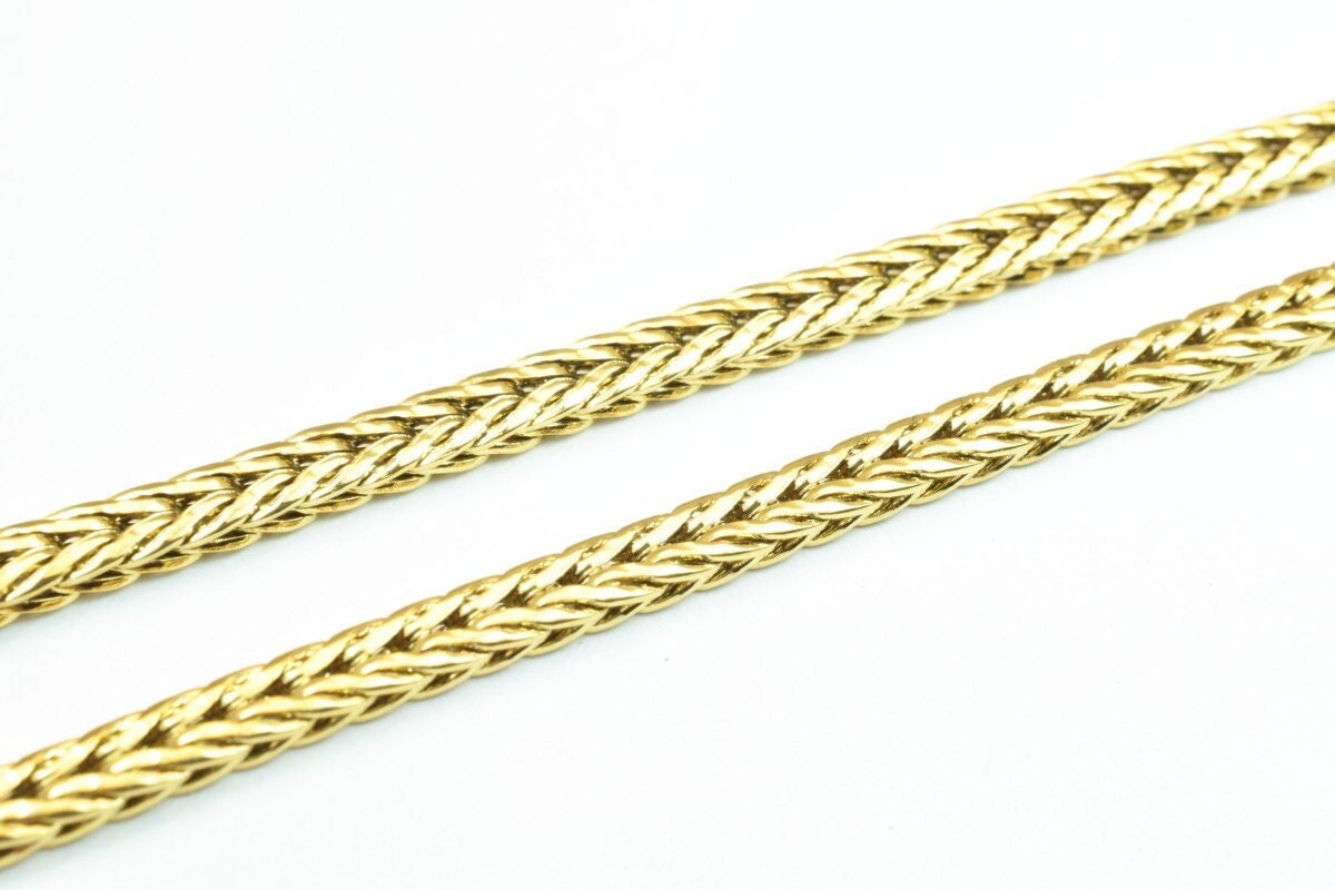 18K gold filled EP tarnish resistant Chain 17.75" Inches Long 3mm width 2mm Thickness For Jewelry Making CG304 jewelry mak...