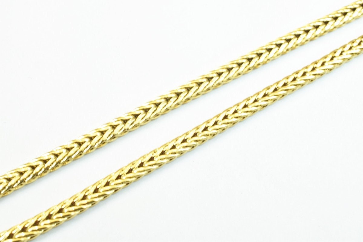 18K gold filled EP tarnish resistant Chain 17.75" Inches Long 3mm width 2mm Thickness For Jewelry Making CG304 jewelry mak...