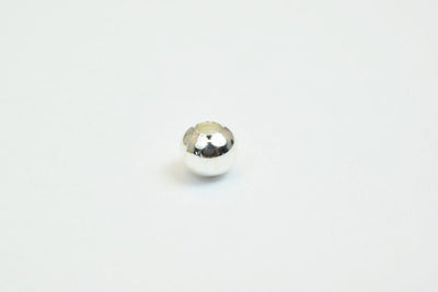 100 PCs Silver Plated Plain Round Beads 5mm Hole Size 2mm Item# 210001400369 jewelry making supplies - detail image 5
