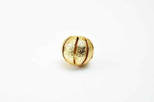 18K Gold Filled Alternative Diamond Cut Bead - Pinky Gold Tone, 8mm Round & 7x9mm Oval, Electroplated , Crafting Essentials