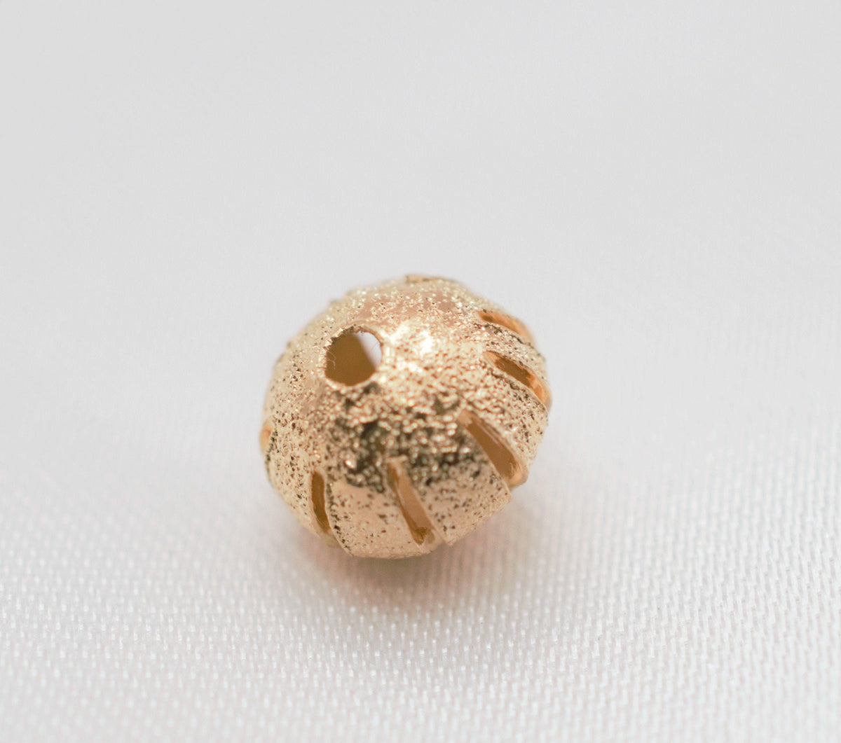 18K Gold Filled Alternative Diamond Cut Bead - Pinky Gold Tone, 8mm Round & 7x9mm Oval, Electroplated , Crafting Essentials