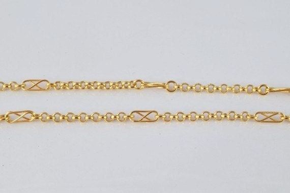 Gold filled EP tarnish resistant chain 17" inch 18k gold filled gold tone findings for  jewelry making cg46 jewelry making...