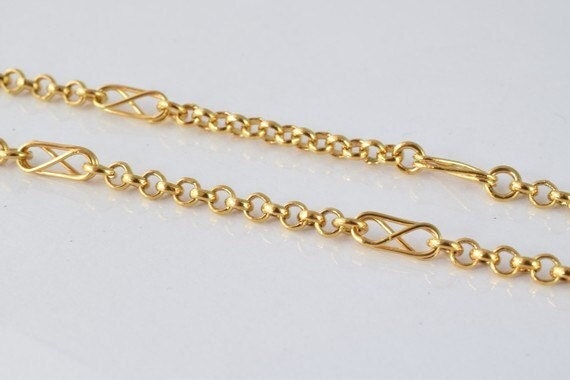 Gold filled EP tarnish resistant chain 17" inch 18k gold filled gold tone findings for  jewelry making cg46 jewelry making...