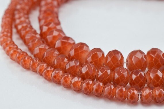 Glass Donut Rondelle Faceted Beads for Jewelry, Decoration, Chandelier 3x4mm, 4x6mm and 6x8mm. 3 Sizes Group 60 PCs each I...