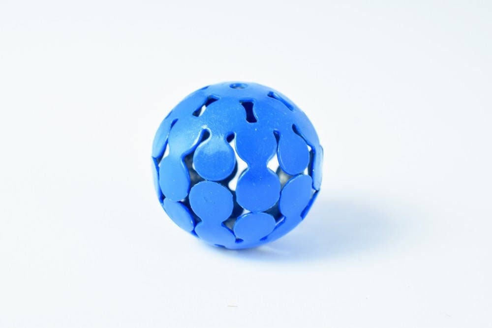 6 PCs Openwork Metal Round Ball Beads Basketball wives large hole Round Beads metal jewelry big hoop earring chunky bead j...