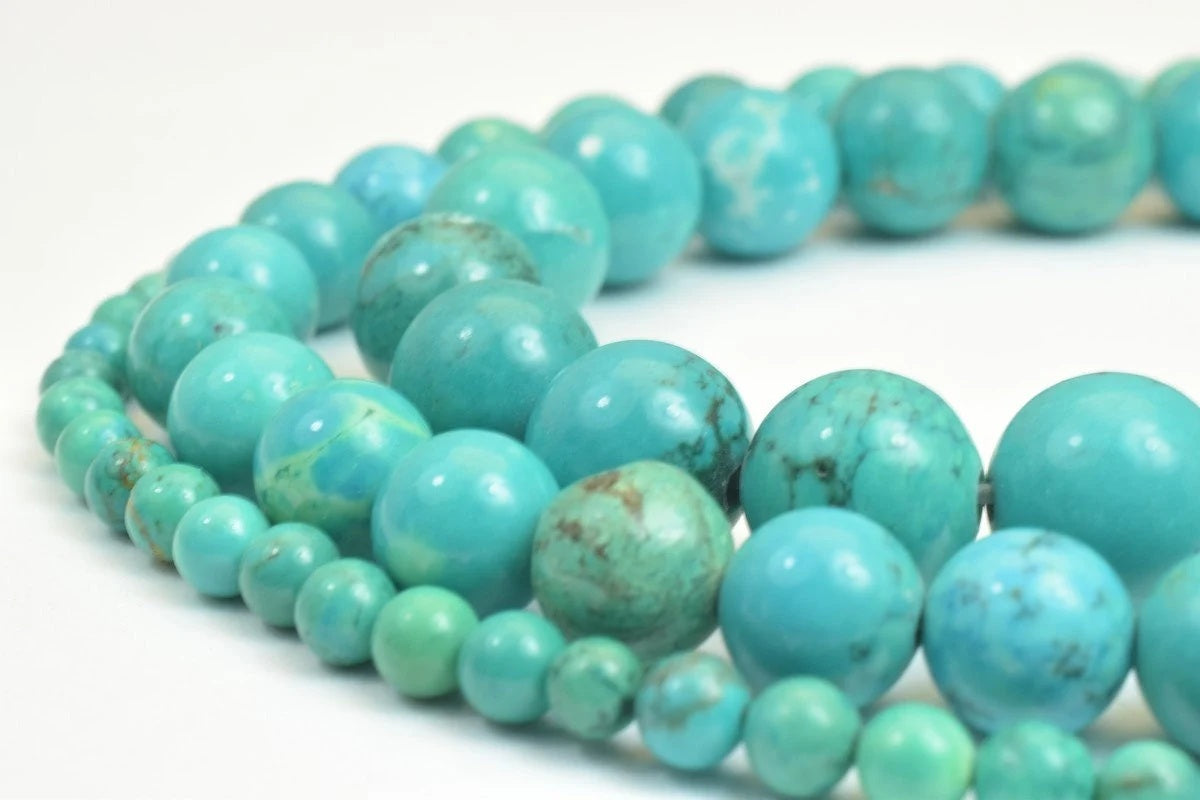 synthetic green turquoise beads 6 mm 8 mm 10 mm round turquoise healing stone chakra stones jewelry making 335816012 jewel...