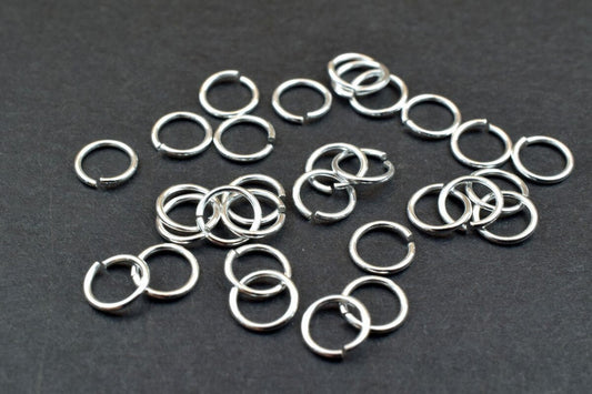 Open Jump Ring 3mm Outer: 925 Sterling Silver, 18 Gauge, Smooth Round Spacer Beads | Small Hole, Jewelry Making Components