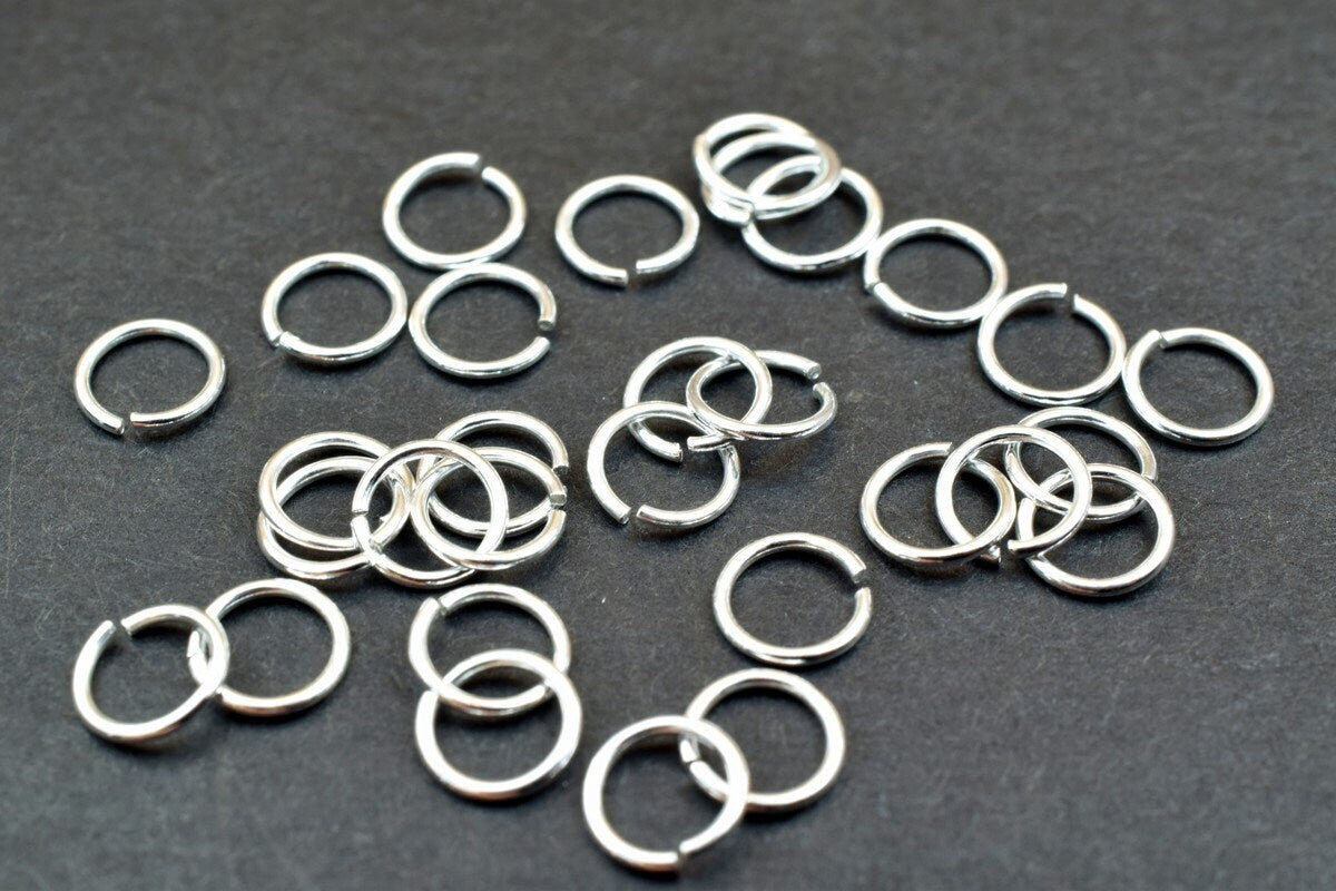 Open Jump Ring 3mm Outer: 925 Sterling Silver, 18 Gauge, Smooth Round Spacer Beads | Small Hole, Jewelry Making Components