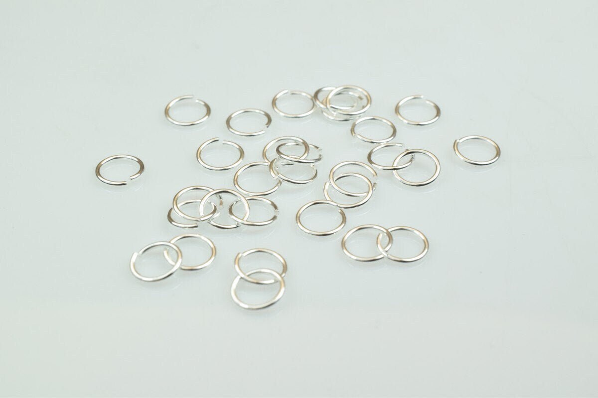 Open Jump Ring 3mm Outer: 925 Sterling Silver, 18 Gauge, Smooth Round Spacer Beads | Small Hole, Jewelry Making Components