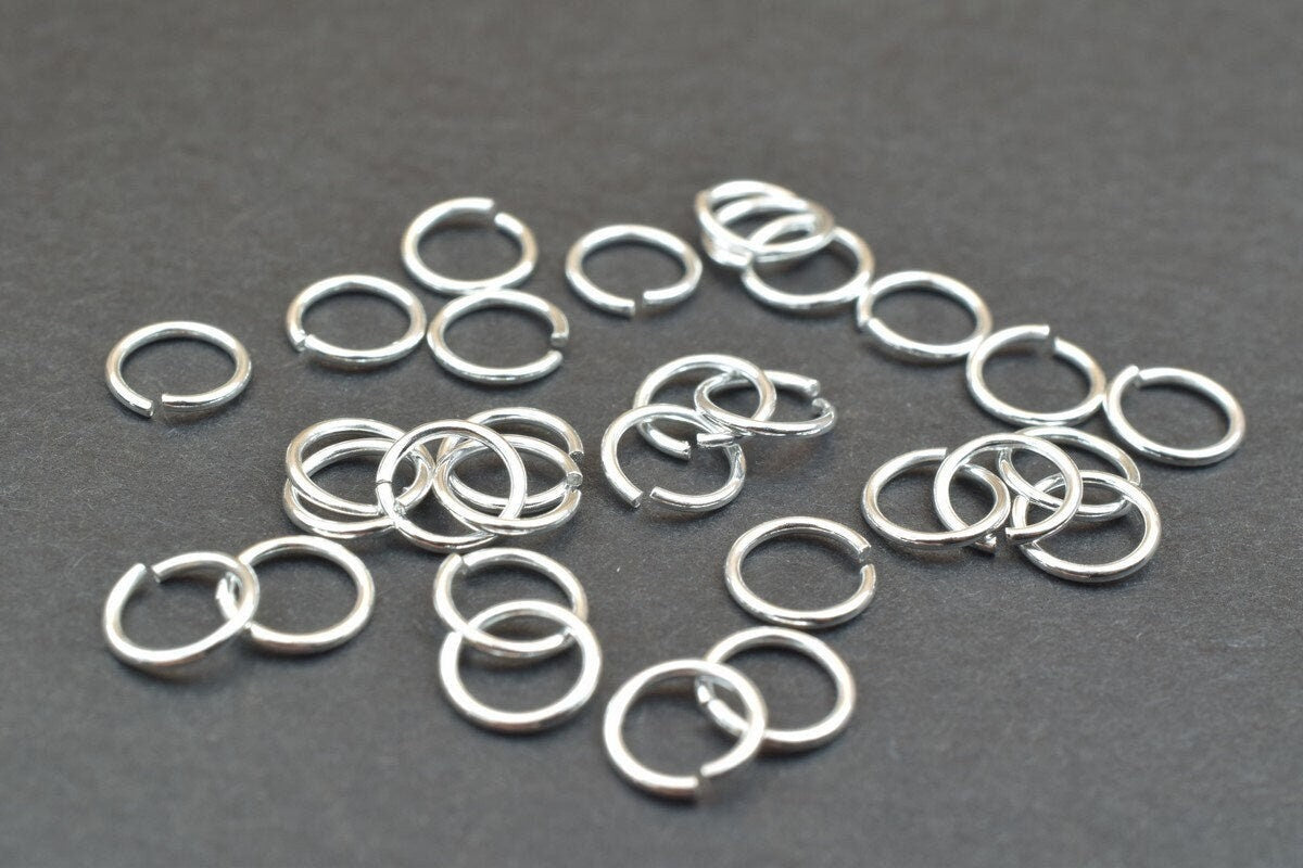 Open Jump Ring 3mm Outer: 925 Sterling Silver, 18 Gauge, Smooth Round Spacer Beads | Small Hole, Jewelry Making Components