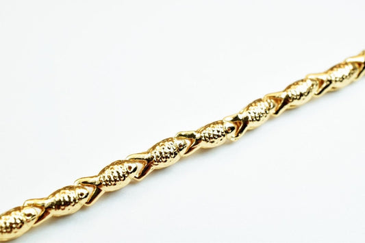 18K Pinky Gold Filled Look, EP Chain Size 17.5" Long 3mm Width 3.5mm Thick  CG372 jewelry making supplies