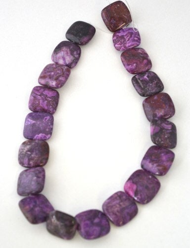 Purple Charoite Stone agate Beads, Sold by 1 strand of 18pcs, 20x20mm, 1.5mm hole opening jewelry making supplies