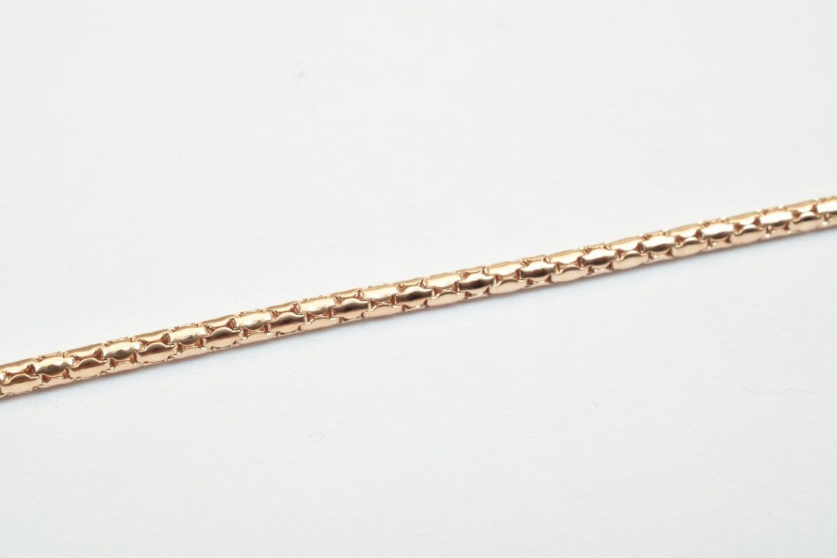 18K Rose gold filled EP tarnish resistant Chain 22.5" Inches Long 2mmThickness CG237 jewelry making supplies - detail image 6