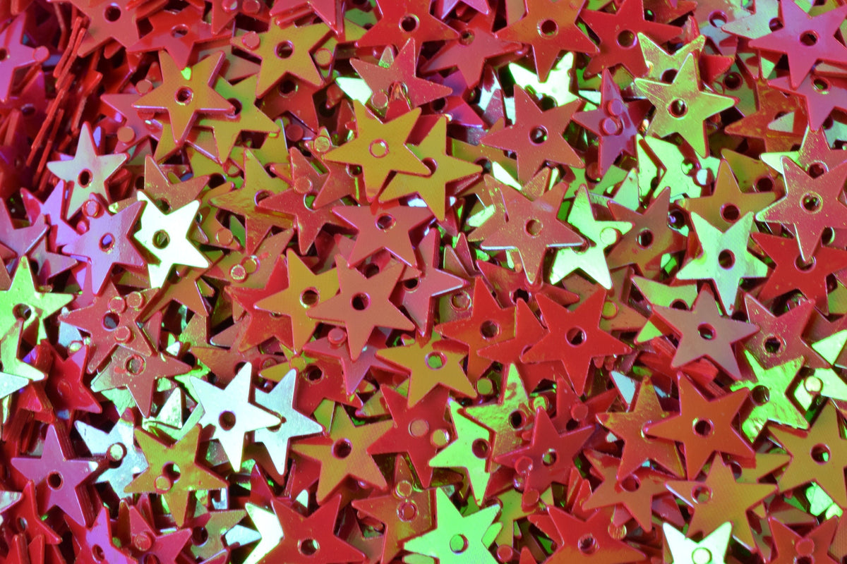 7mm Iridescent  Star Shape Sequins/Confetti Glitter whole/Embellishment Costume Craft/Loose Paillettes, Wholesale Star Seq...