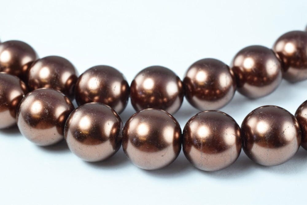 Glass Pearl Beads Size 10mm Shine Round Ball Beads for Jewelry Making Item#789222046361 jewelry making supplies - detail i...