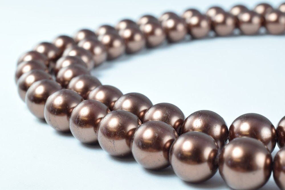 Glass Pearl Beads Size 10mm Shine Round Ball Beads for Jewelry Making Item#789222046361 jewelry making supplies - detail i...