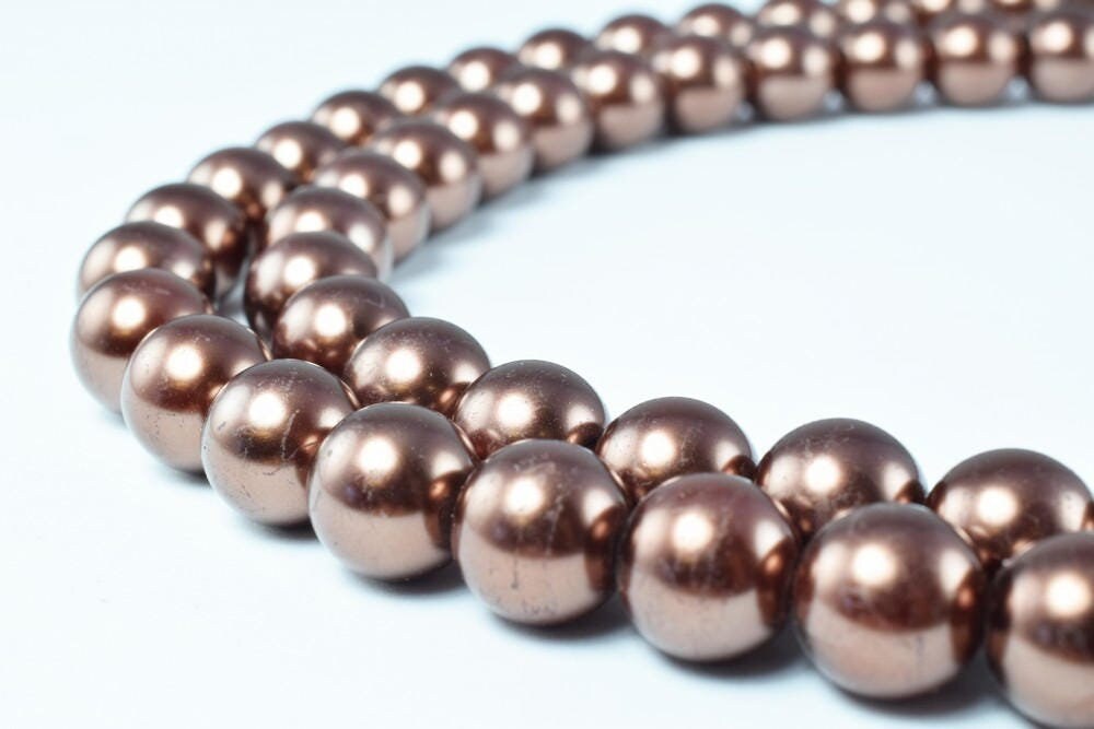 Glass Pearl Beads Size 10mm Shine Round Ball Beads for Jewelry Making Item#789222046361 jewelry making supplies - detail i...