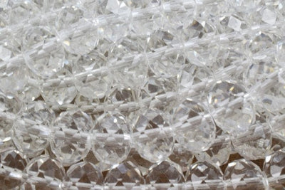 Clear Crystal Donut Rondelle Faceted Beads for Jewelry, Decoration, Chandelier 2x3mm 3x4mm 4x6mm 6x8mm 8x10mm 9x12mm jewel...