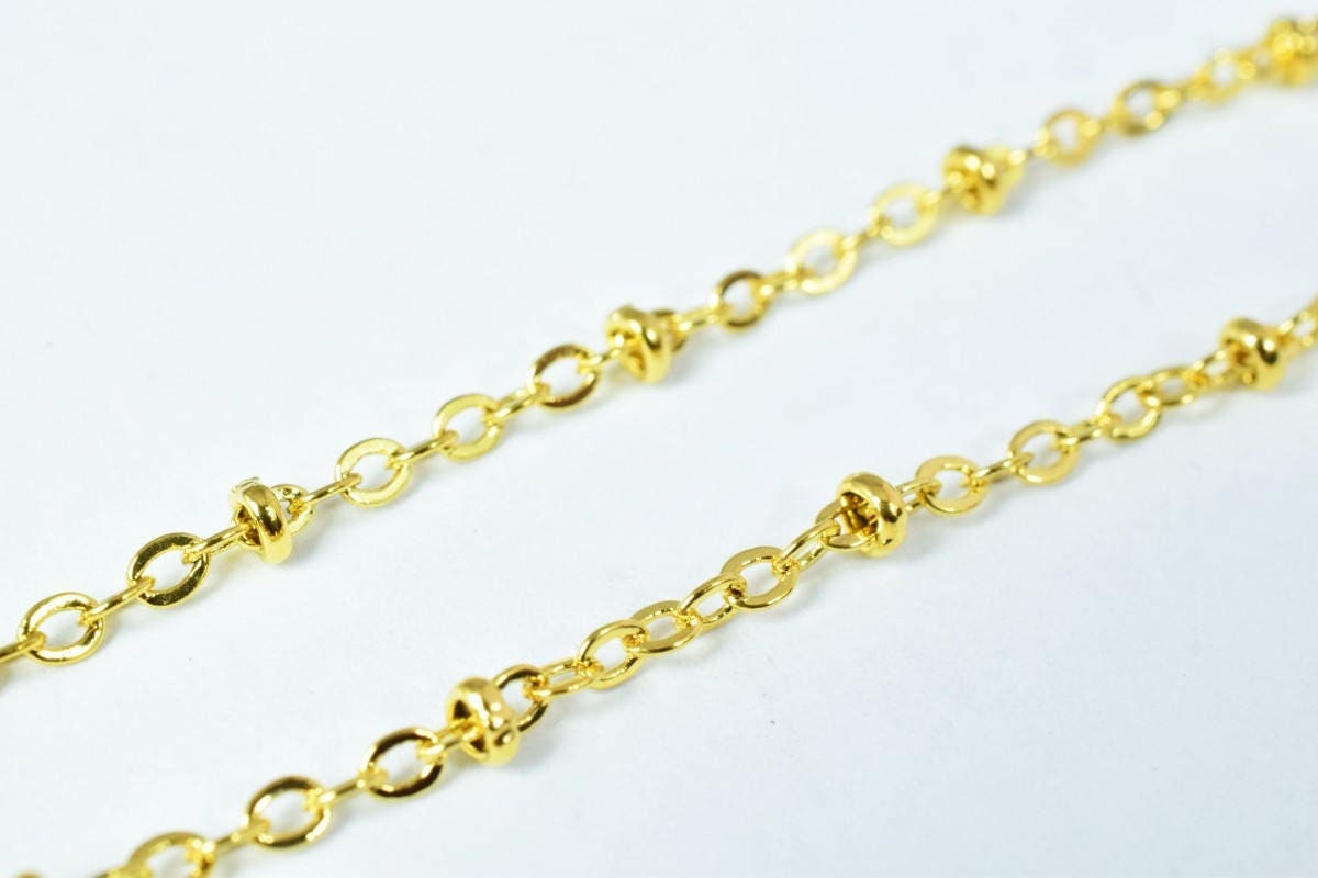 gold filled EP tarnish resistant Chain 18KT gold filled tarnish resistant Size 17.25" Long 2mm Width Item #CG201 jewelry m...