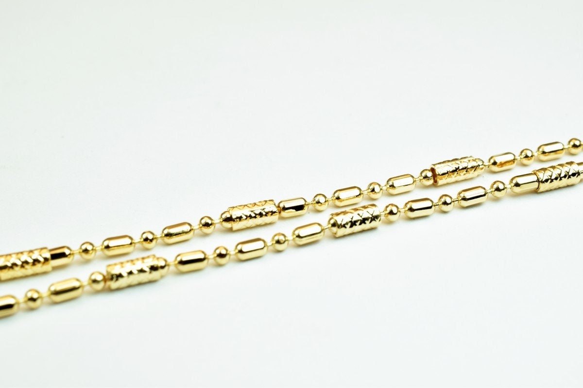 18K Pinky Gold Chain: Delicate 2mm Width - , Tarnish Resistant, Water Resistant Finish for Jewelry