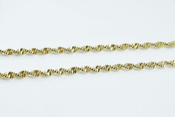 Antique gold filled chain 21.25" inch gold filled for gold filled jewelry making item#789222022754 jewelry making supplies...