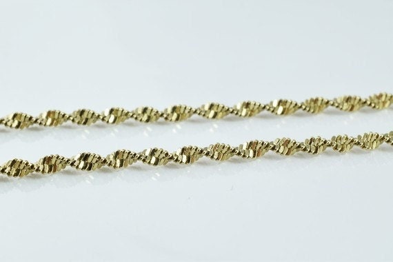 Antique gold filled chain 21.25" inch gold filled for gold filled jewelry making item#789222022754 jewelry making supplies...
