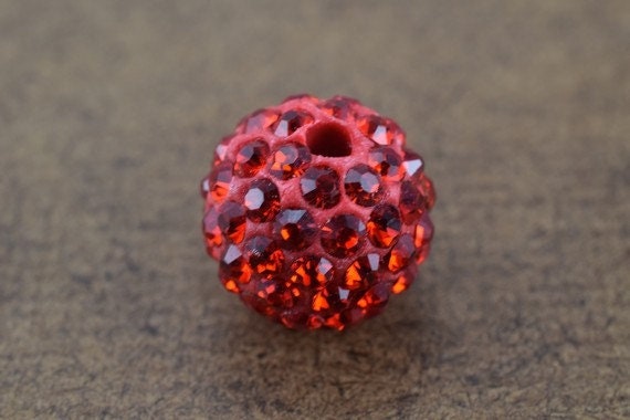 10mm  Rhinestone Shamballa Beads, Bling Beads, ball rhinestone Beads, Rhinestone Jewelry, Bracelet Beads Handmade beads, M...
