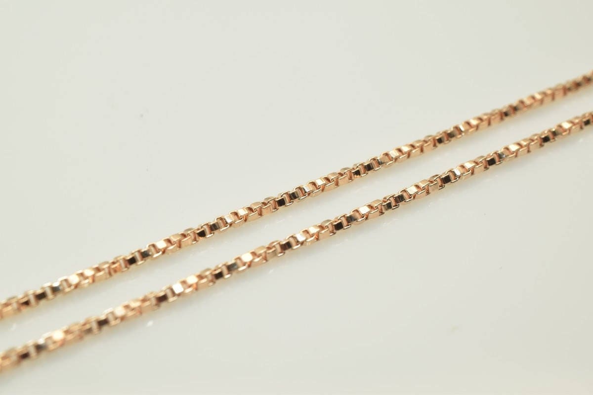18K Rose gold filled EP tarnish resistant Chain 17.25" Inch CG216 jewelry making supplies