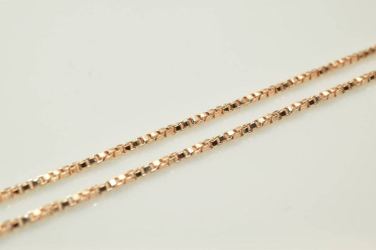 18K Rose gold filled EP tarnish resistant Chain 17.25" Inch CG216 jewelry making supplies