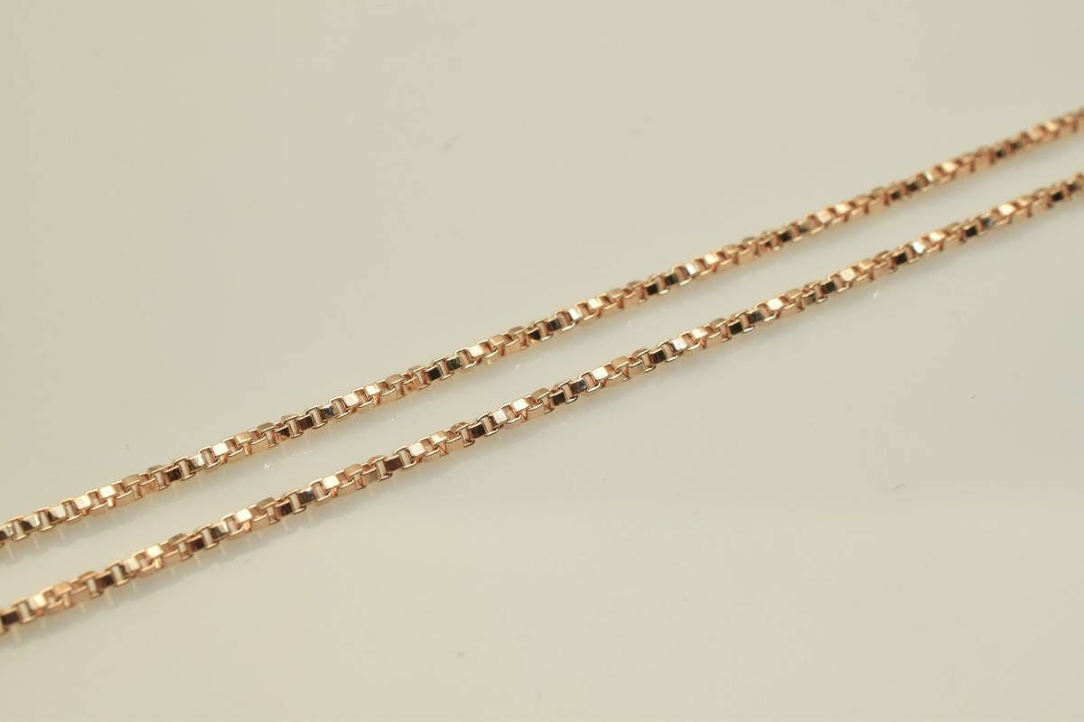 18K Rose gold filled EP tarnish resistant Chain 17.25" Inch CG216 jewelry making supplies - detail image 6