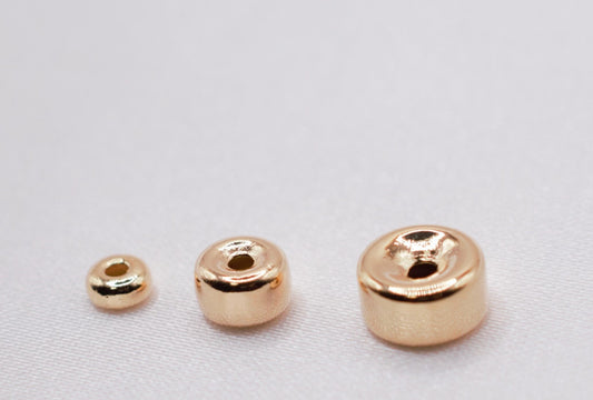 Gold Filled Alternative Spacer Beads, Stardust Plain Electroplated , Jewelry Crafts