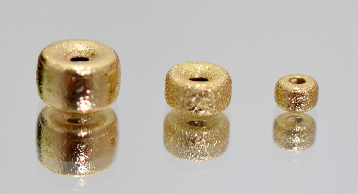 Gold Filled Alternative Spacer Beads, Stardust Plain Electroplated , Jewelry Crafts